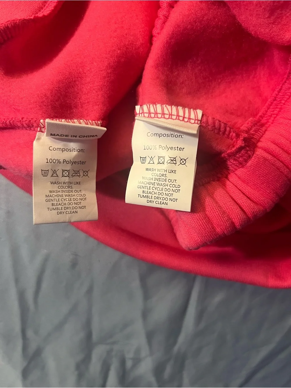 Girls' Pink Fleece Hoodie and Jogger Set